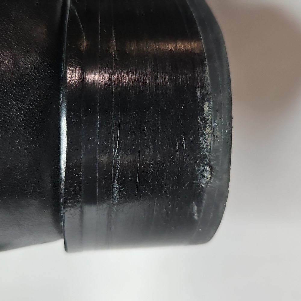 Rag & Bone Abel Moto Black Leather Boots Size 38.5 US Size 8.5 - Picture 8 of 14